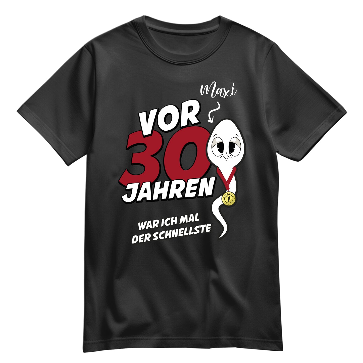 Geburtstag Shirt - Vor 30 Jahren war ich mal der schnellste - mit Namen