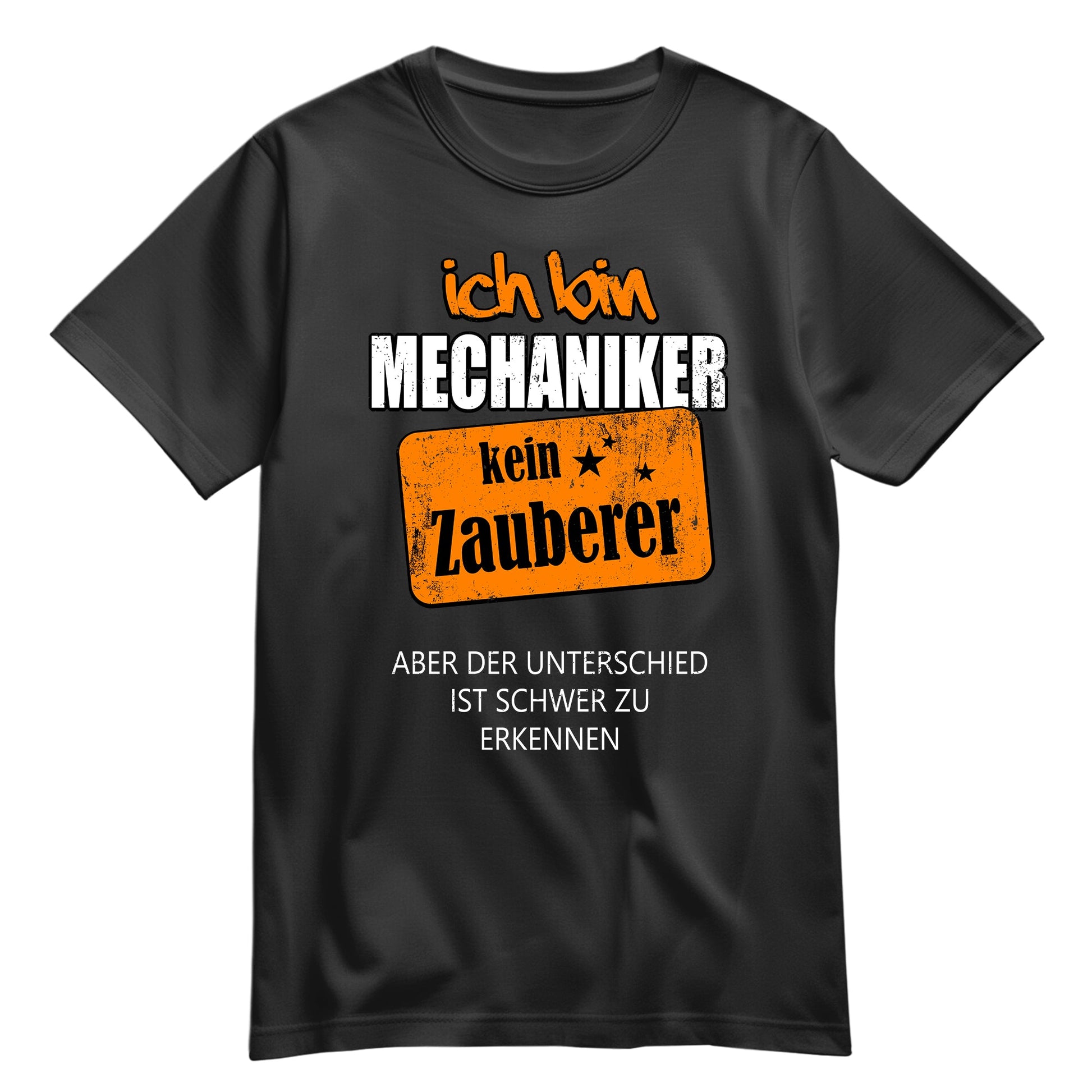 Ich bin Mechaniker - kein Zauberer - Shirt Schwarz - FULiMA®