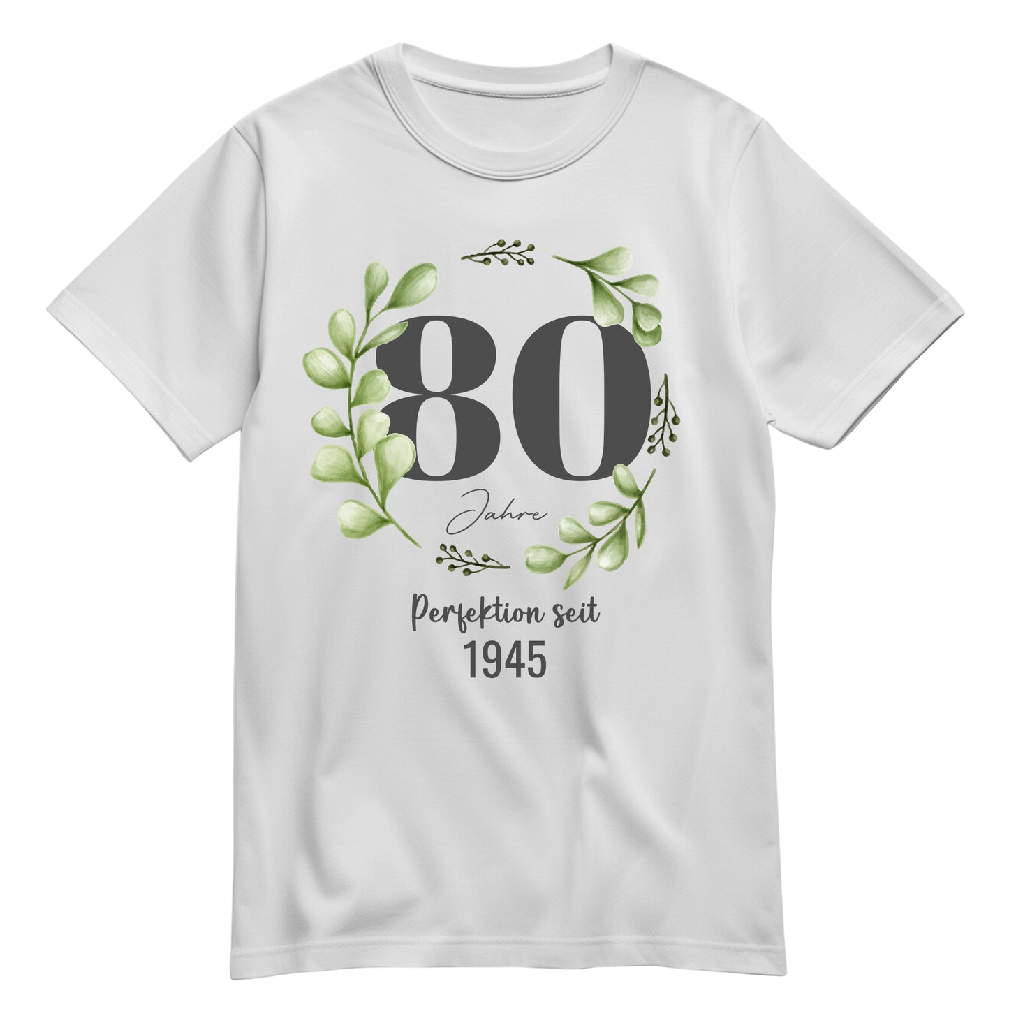 80 Jahre Perfektion seit 1945 - Geburtstag Shirt Weiß - FULiMA®