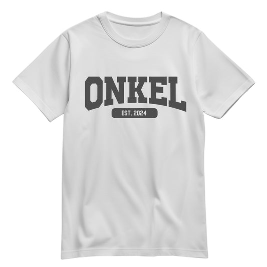 Onkel Shirt - Onkel est. Wunschjahr - Collage Design - Geschenk