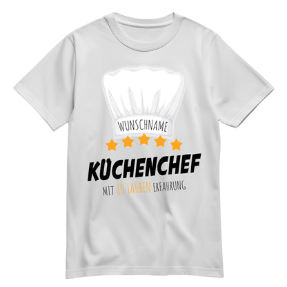 Küchenchef mit 80 Jahren Erfahrung - Geburtstag Shirt Weiß - FULiMA®