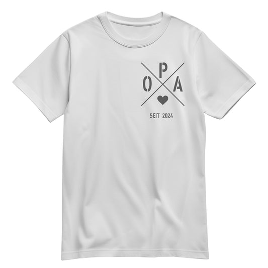 Opa Shirt - Opa seit Ihr WUNSCHJAHR personalsierbar Geschenk