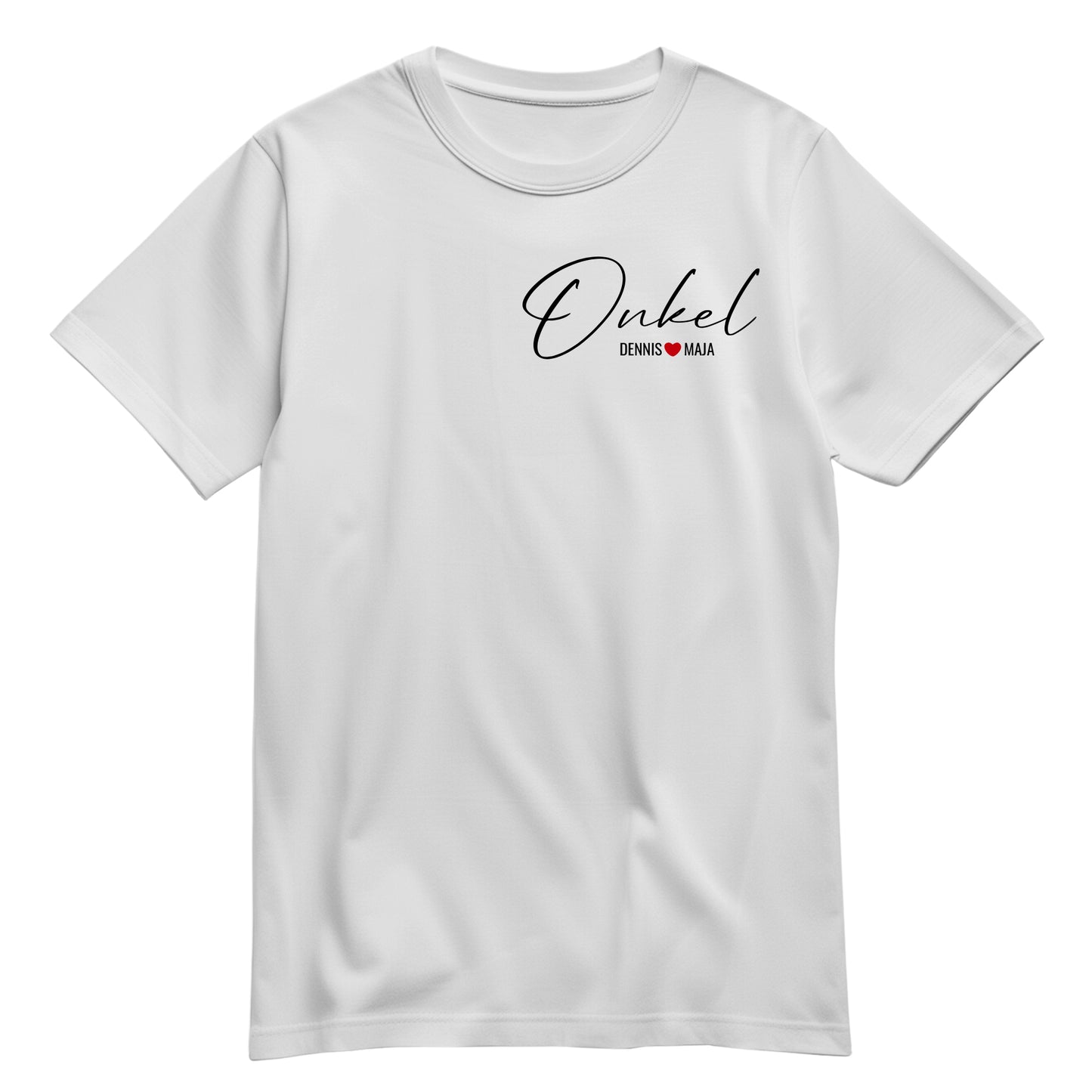 Onkel Shirt - Minimalistisch Onkel Schriftzug mit Namen der Kinder