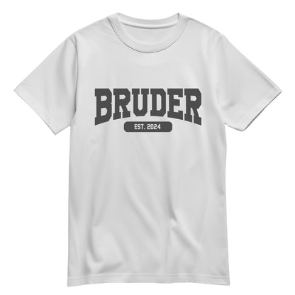 Bruder Shirt - Bruder est. Wunschjahr Collage Design - Geschenk